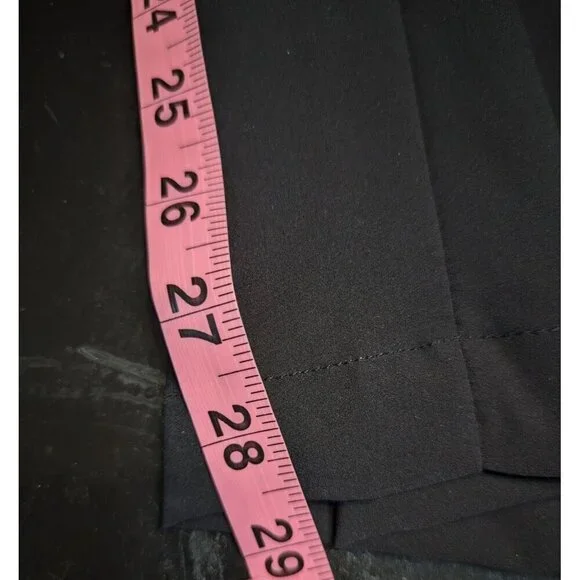 Lane Bryant Wide Leg On The Go Mid Rise Draped Trouser Pants Black Size … - Picture 12 of 12